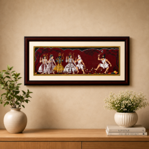 "The Confrontation with Parashurama" Manuscript – Handcrafted Assamese Heritage Art