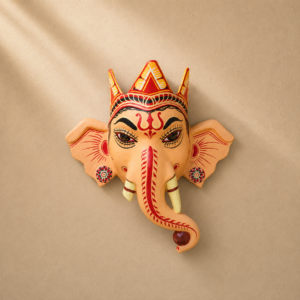 Ganesha Mask – Handcrafted Traditional Assamese Wall Art & Cultural Decor
