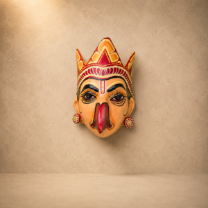 "Garuda Mask" – Handcrafted Traditional Assamese Wall Art | Sacred Cultural & Spiritual Décor