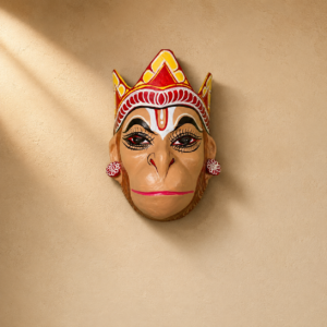 "Hanuman Mask" – Handcrafted Traditional Assamese Folk Art