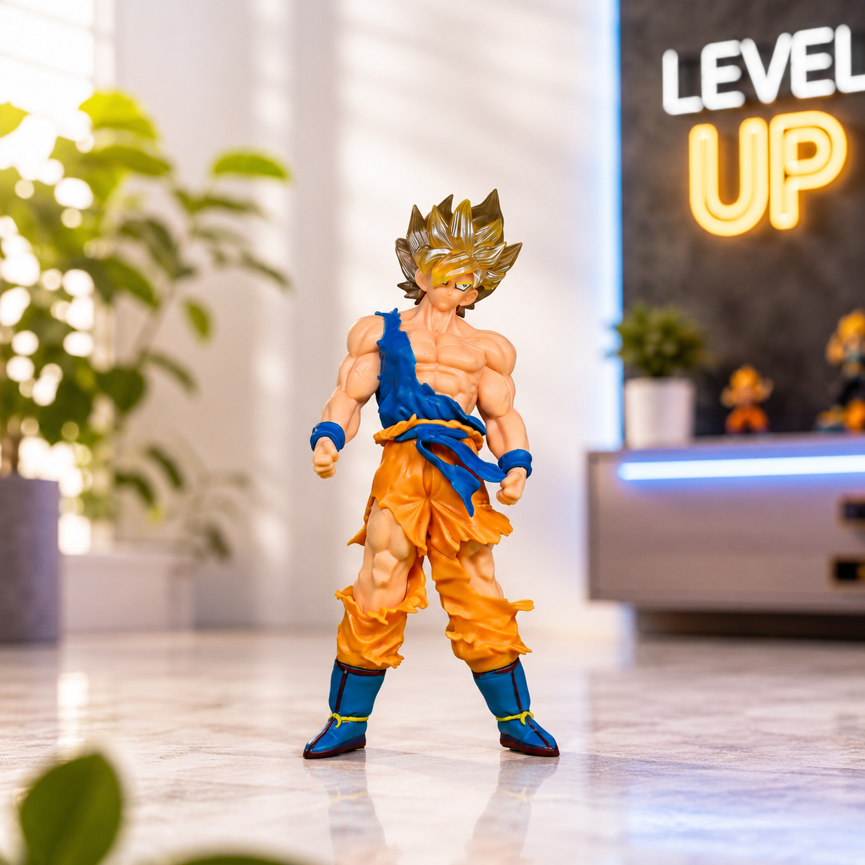 Super Saiyan Goku Action Figure – Legendary Saiyan Warrior Premium Anime Collectible - Image 2